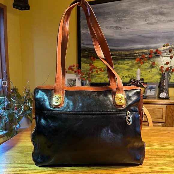 🇮🇹 Luxury MARINO ORLANDI Vintage Satchel - Made in Italy - Picture 3 of 12